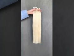 % 100 İnsan Kutikülü Düzleştirilmiş Bakire Saç 613 Bakire Saç Bündeleri