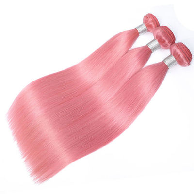 % 100 Fabrika Toptan İşlenmemiş Pembe İnsan Saçı Dokuları