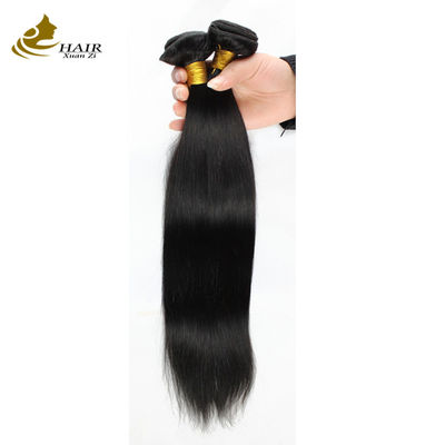 100g bakire insan saç eklentileri Natural Black Düz Kapalı