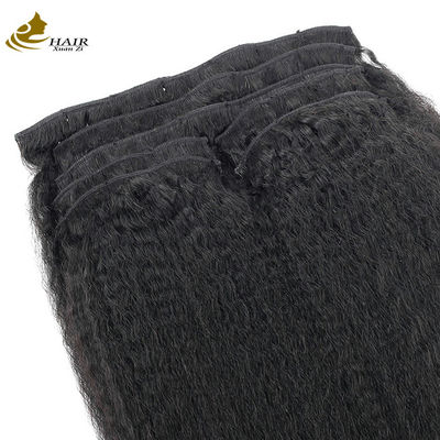 % 100 bakire insan saçları uzantılarında ipsiz uzantılarında ipsiz