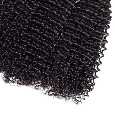 Kıvırcık Yapı Afro Kinky Toplar Bakire Dalgalı İnsan Saç Topları Yontma