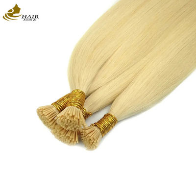 OEM Keratin I Tip Ön Bağlı Saç Uzantıları 50 iplik/paket