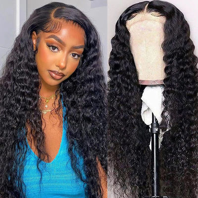 Yapıştırıcısız Kişisel İnsan Saçları Peruklar Kinky Curl doku önceden koparılmış