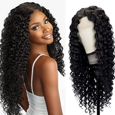 Yapıştırıcısız Kişisel İnsan Saçları Peruklar Kinky Curl doku önceden koparılmış