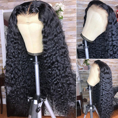 Yapıştırıcısız Kişisel İnsan Saçları Peruklar Kinky Curl doku önceden koparılmış