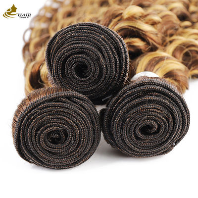 Piyano 4/27 Ombre İnsan Saçı Uzantıları Derin Dalga Saç Topları