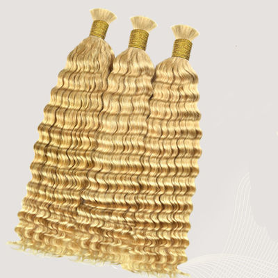 Çifte Çekilmiş Derin Dalga İnsan Saçı Toplu Döşeme 613 Renk Sarışın