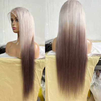 Yeni Peruk Kadın Avrupalı ve Amerikalı Moda Eğlenceli Renk Uzun Düz Saç Yükseltileri Kahverengi Altın Kimyasal Elyaf Başörtüsü Kadın