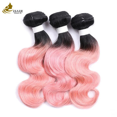 Fabrika Fiyatı Çiğ Hint Bakire İnsan Saçı 1b/Pink Renkli Vücut Dalga İnsan Saçı Paketi