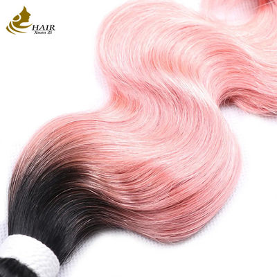 Fabrika Fiyatı Çiğ Hint Bakire İnsan Saçı 1b/Pink Renkli Vücut Dalga İnsan Saçı Paketi
