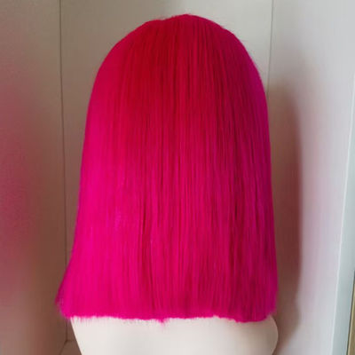 Ön Dantelli Peruk Ham Brezilya Bakire İnsan Saçı Dantel Peruk Kısa Bob Peruk