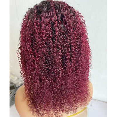 % 100 bakire Peru insan saçı Su dalgası dantel ön peruklar