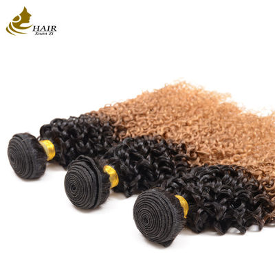 %100 İşlenmemiş Bakire Saç 1b/27# Renk Toptan Brezilya İnsan Saçı Demetleri