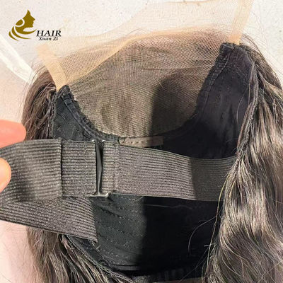 Yapıştırıcısız ipek üstü Brezilya düz saç ön dantel perukları şeffaf dantel ön peruklar