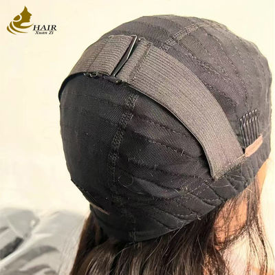 Yapıştırıcısız ipek üstü Brezilya düz saç ön dantel perukları şeffaf dantel ön peruklar