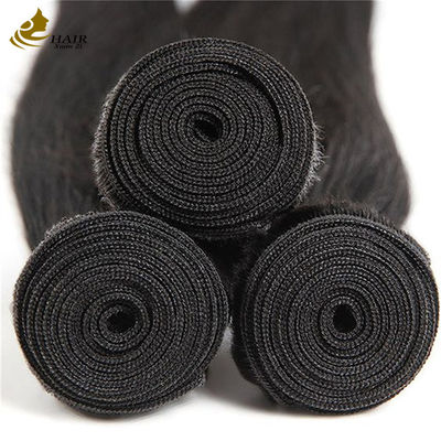 Brezilya ham bakire işlenmemiş % 100 insan saçı uzantıları kemik düz örgü