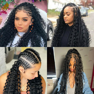 8-30 inç insan saçı Toplu derin dalga Doğal görünüm için özelleştirilebilir ağırlık